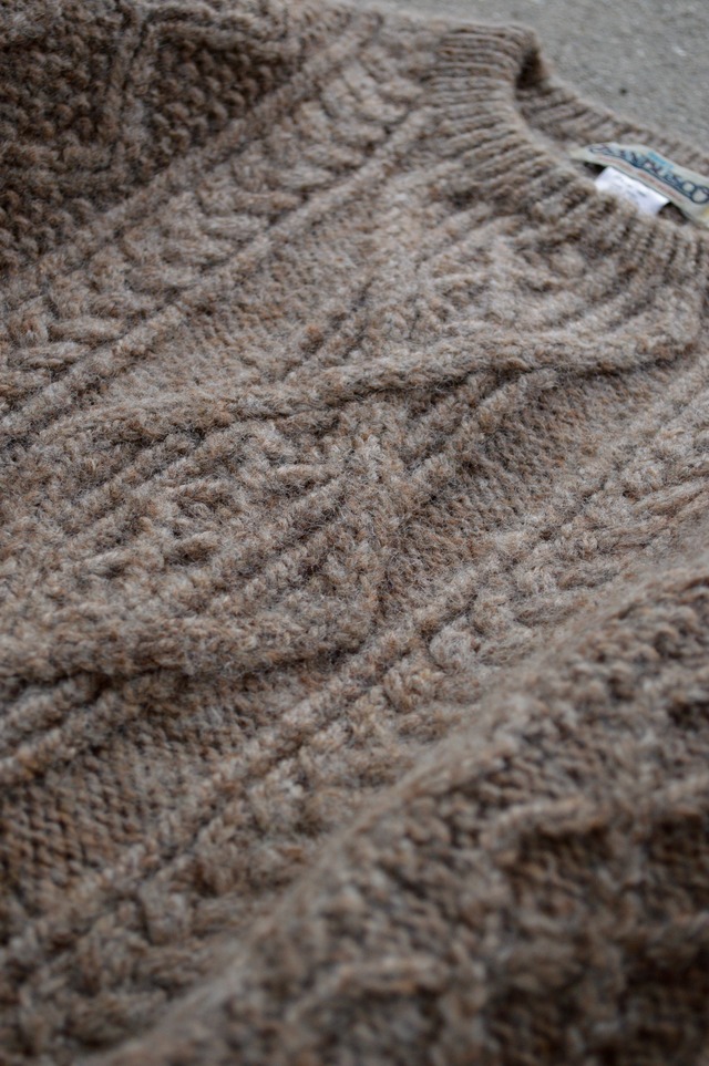 SANBUSCO 90s Wool Fishermans Sweater サンバスコ 90年代 オールドニット