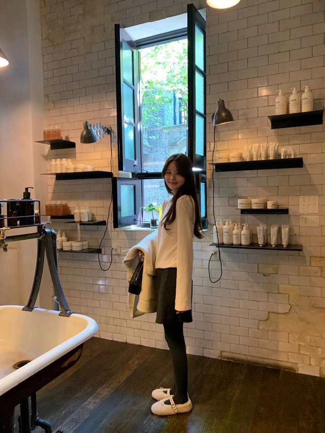 (予約) ounce / Pleated boat neck long tee 2color