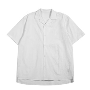 開襟ゆったりシャツ　0696
