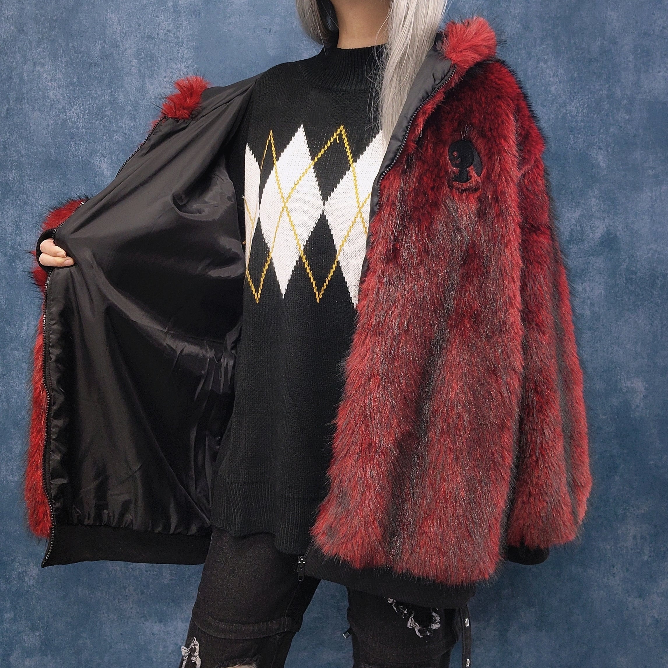 先着39点早い者勝ち半額新作セール》超ふわもこOVERSIZE BLOOD SHADOW