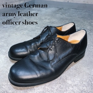 vintage German army leather officer shoes