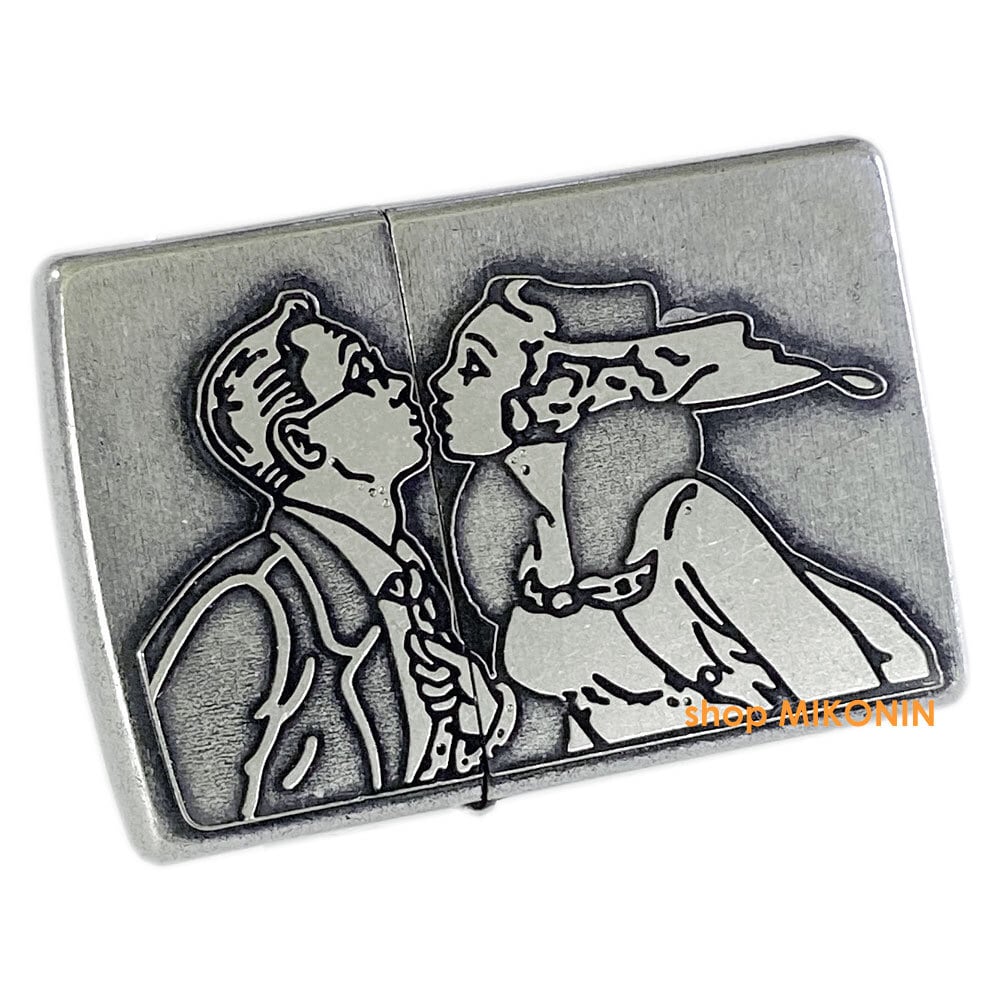 ZIPPO キス クラシックメタル SV クローム ユーズド仕上げ ウィンディ