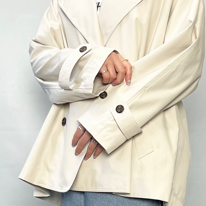 marmors マルモア raglan short trench coat 0226107019 2026春夏新作