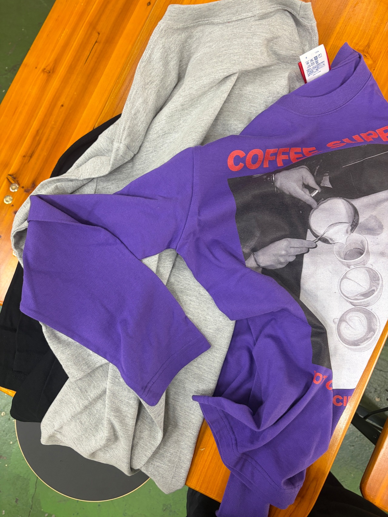 HOT CAPPUCCINOS since 1993 CSチームロングスリーブ＜グレーorブラックorパープル＞