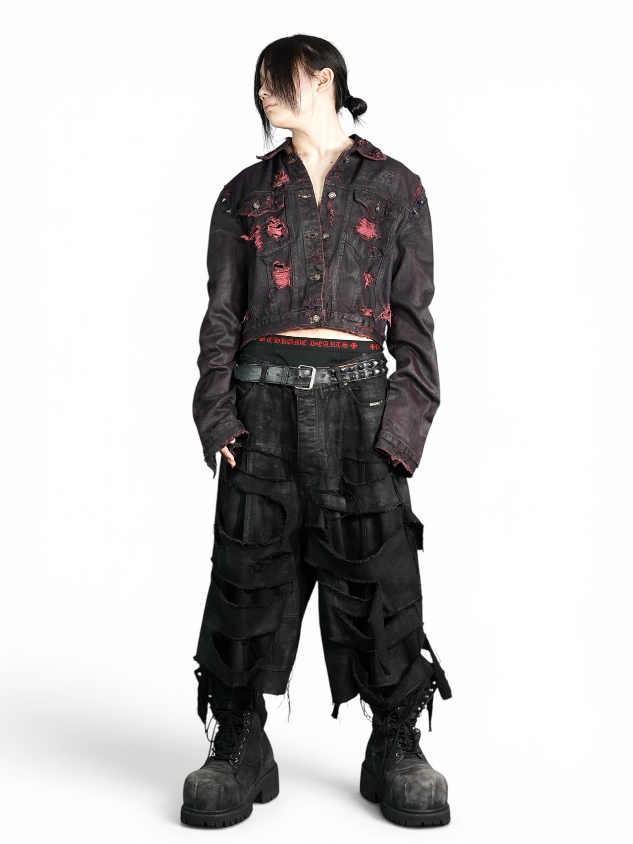 【DES'N'ATE】WINE VEIL DENIM JACKET