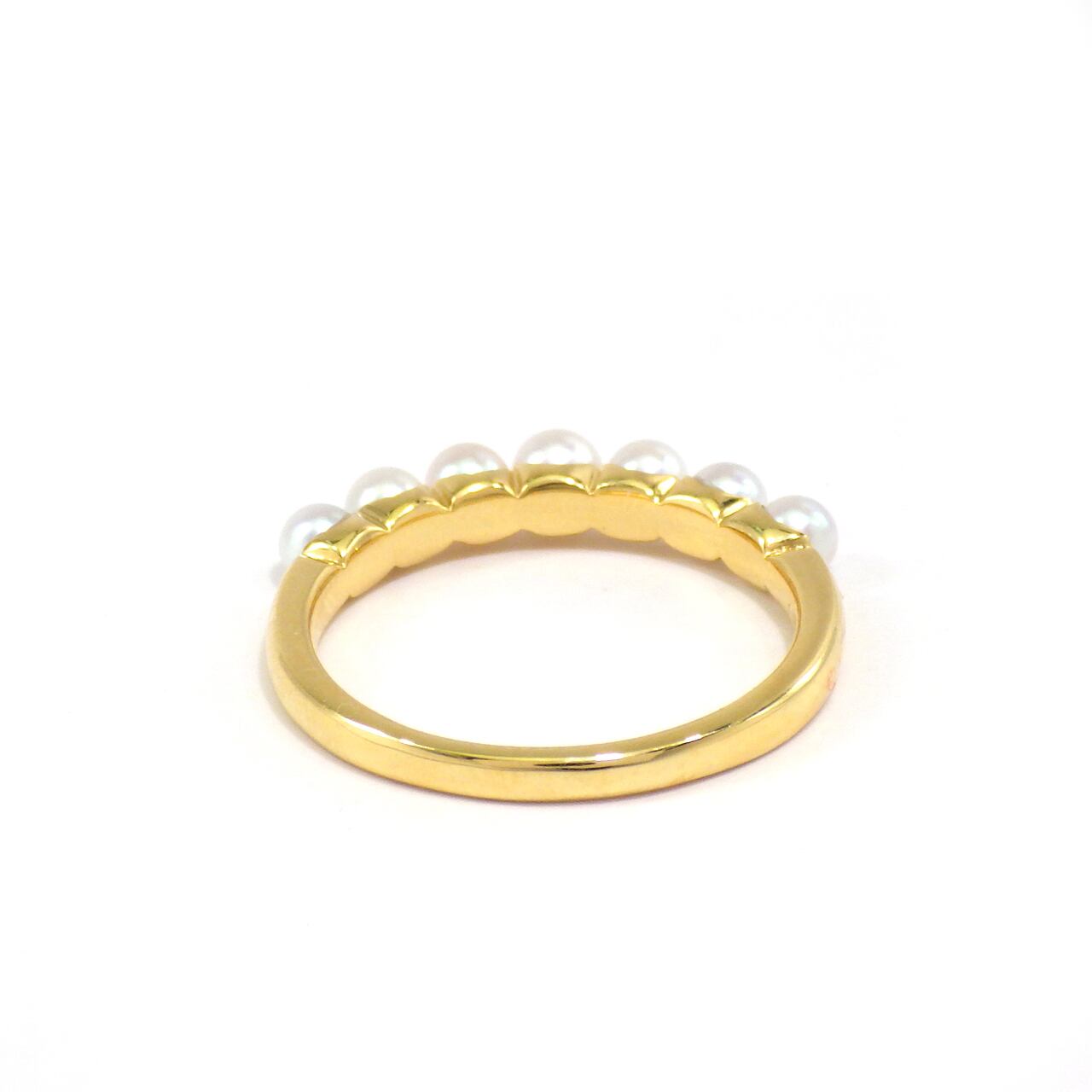 K18YG アコヤ真珠ベビーパール一列リング（KR61218） | KAWABE JEWELRY 