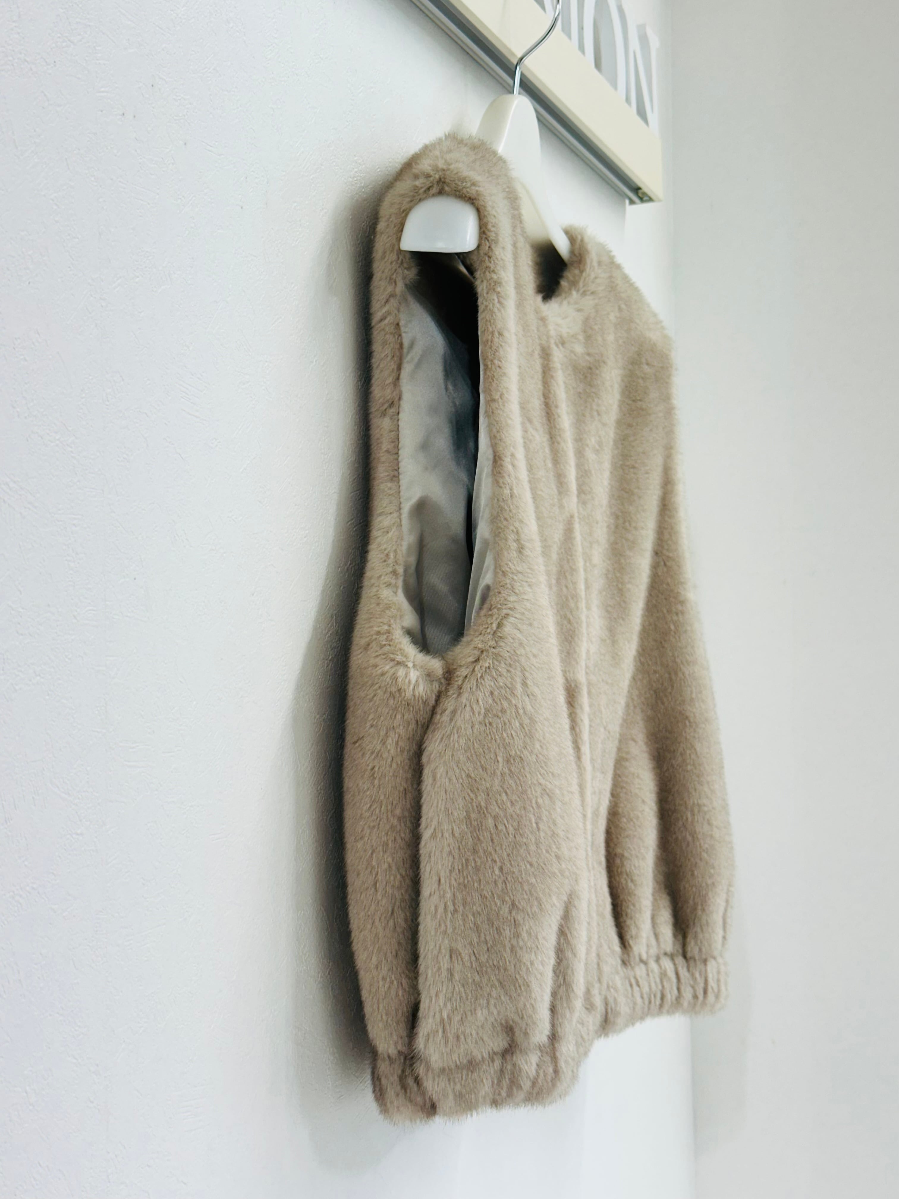 ECOミンクファー短丈ジレ 536404 passione 2509a | BlueOnion