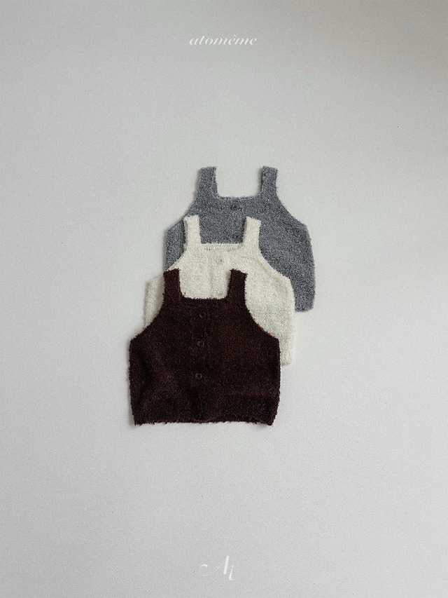 《予約》送料無料【atomeme】Ecru Knit Vest