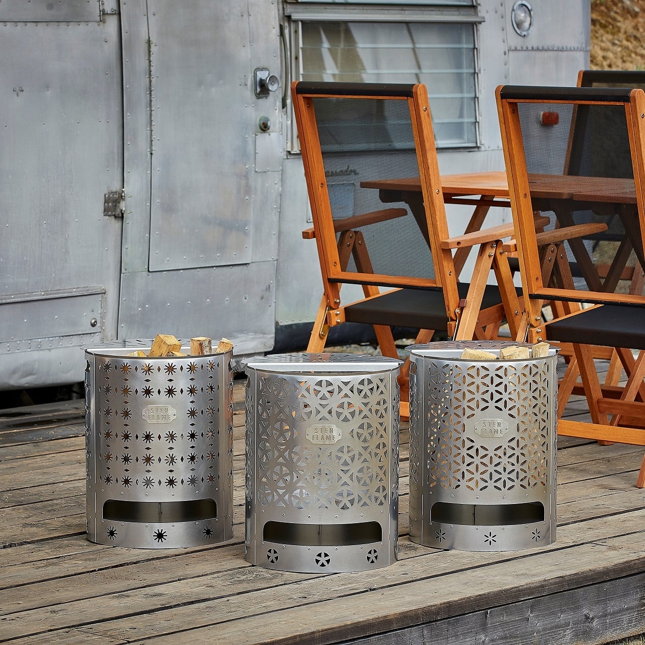 大型焚き火台 STEN FLAME GLAMP -Temari-（テマリ柄） | STEN FLAME