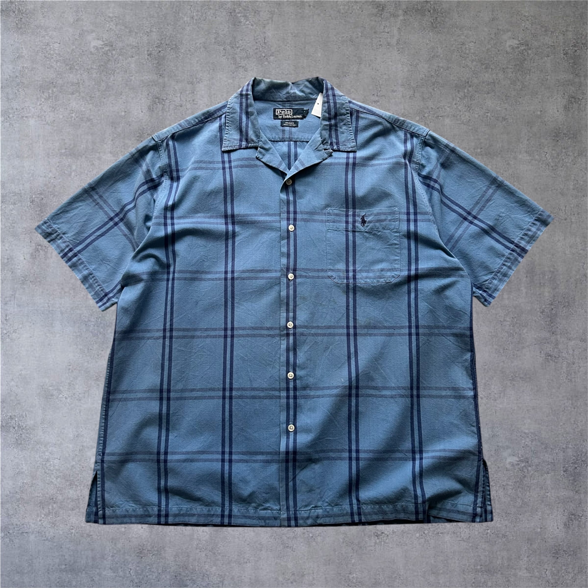 1990s Polo by Ralph Lauren "ADAMS" Open Collar S/S Shirt【高円寺店】