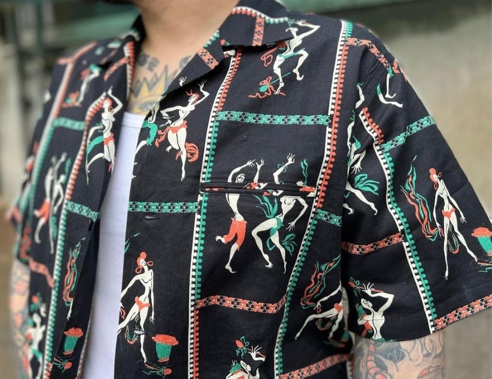 NORTH NO NAME】ノース ノー ネイム “ Dancer Pattern S/S Shirts