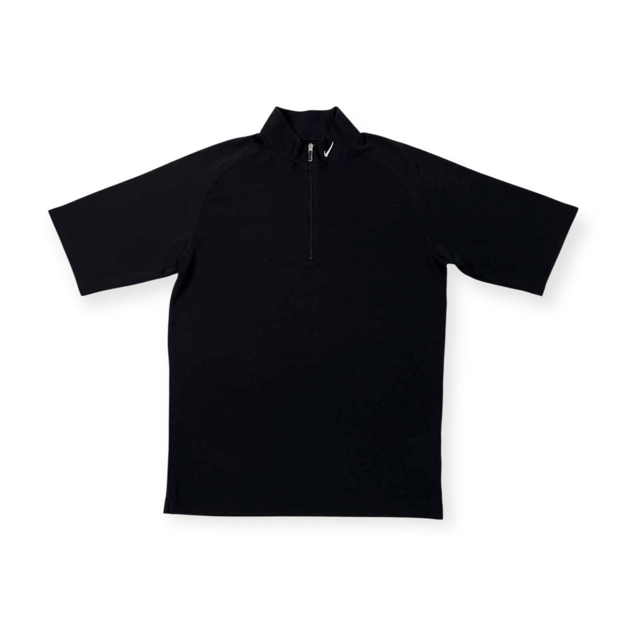 NIKE GOLF ナイキ ゴルフ ドライ ハーフジップ 半袖 ラグラン ポロシャツ サイズ M /ブラック/メンズ