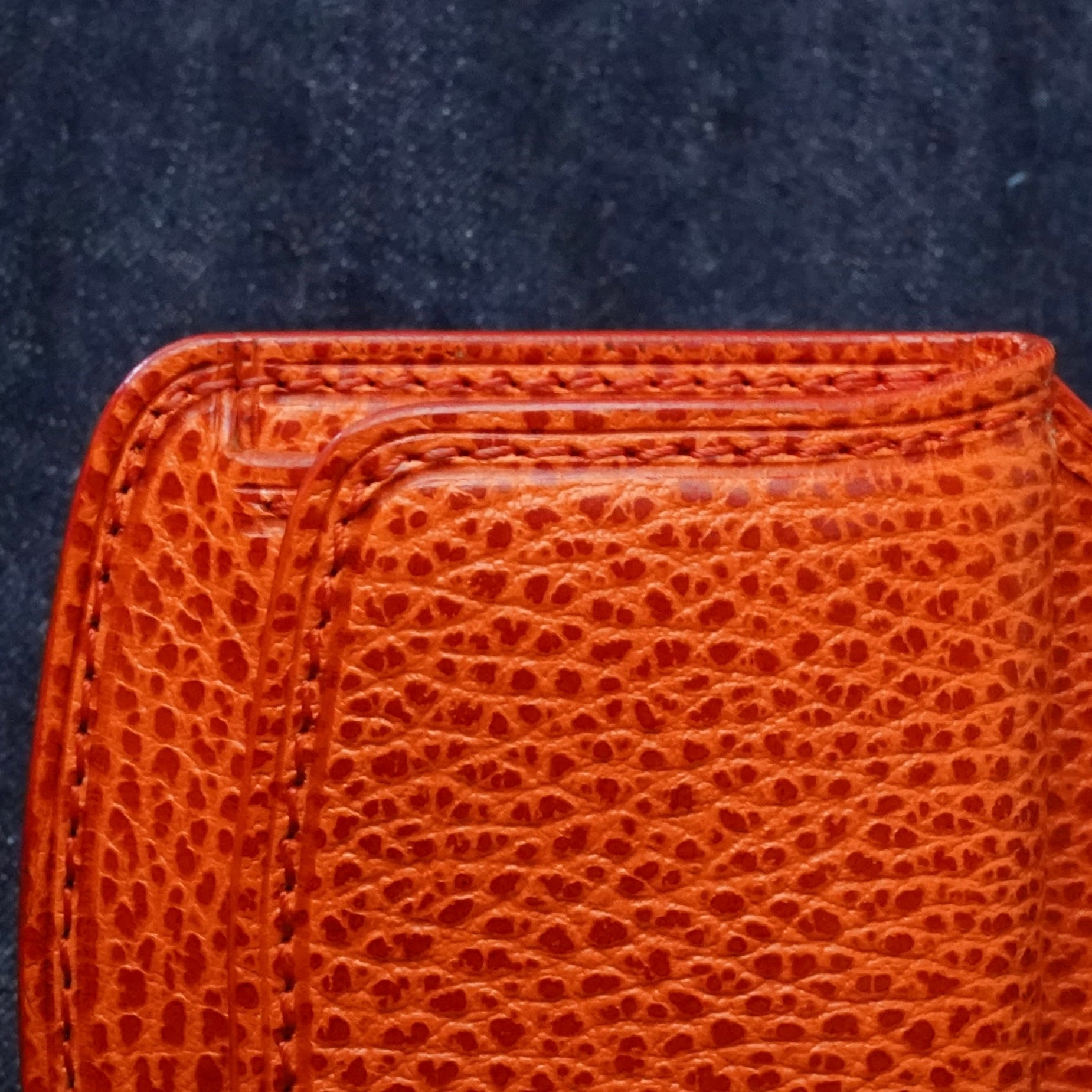 マネークリップ(オレンジ/ドラーロ,ワルピエ社) | 6T leatherworks