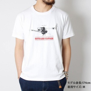 grn outdoor SOTOASOBI S/S TEE(HANABI:柄B) go105M Tシャツ