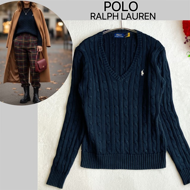 洗える】【22AW/現行QRタグ】【美品】POLO RALPH LAUREN ポロラルフ 