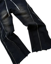 脚長設計｜ジップフレアスウェットパンツ(SWP00002)