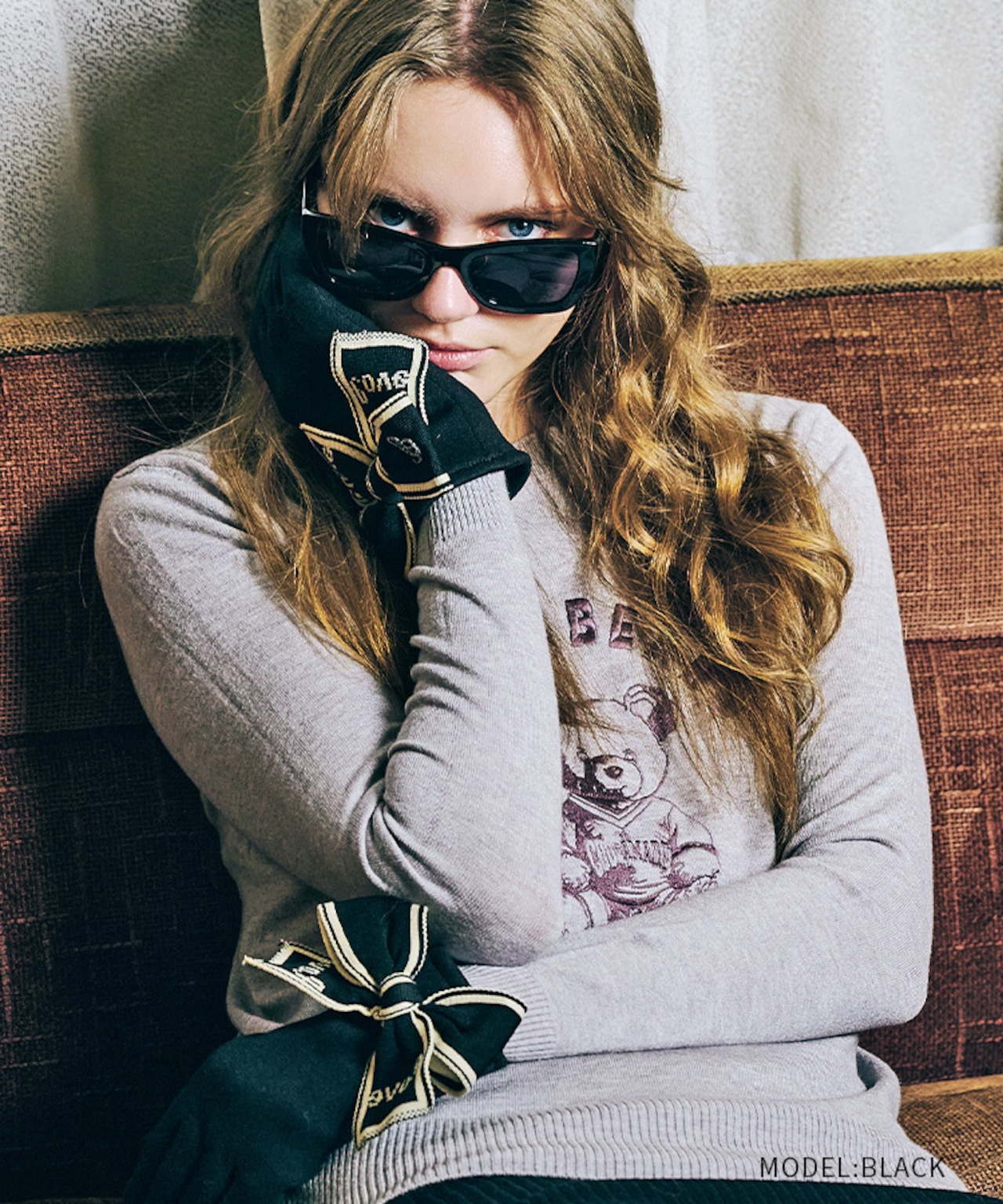 【直営限定ITEM】BIGリボングローブ (BLACK) CQ-47504H