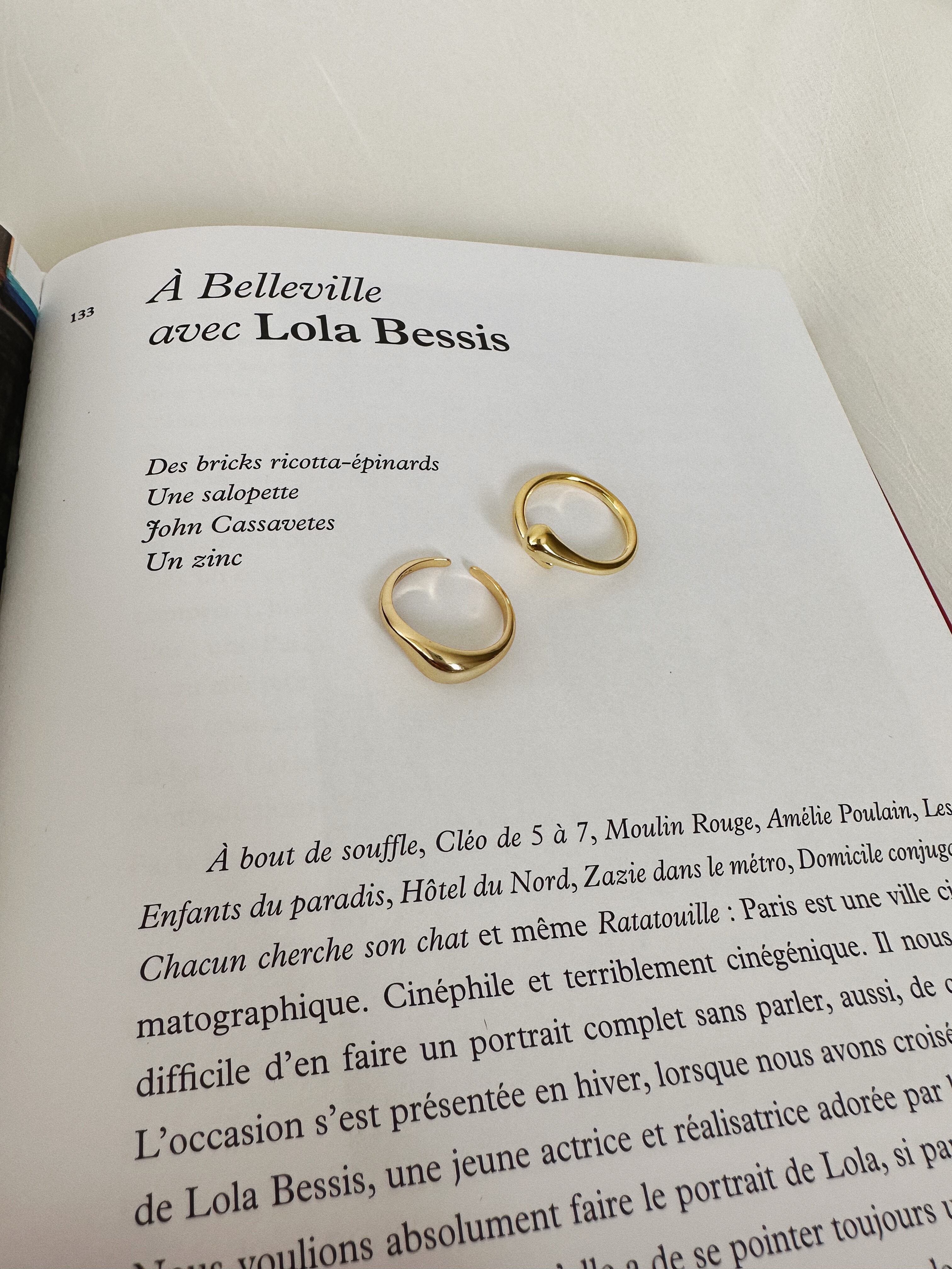 【set 販売】【 gold】chubby ring silver925