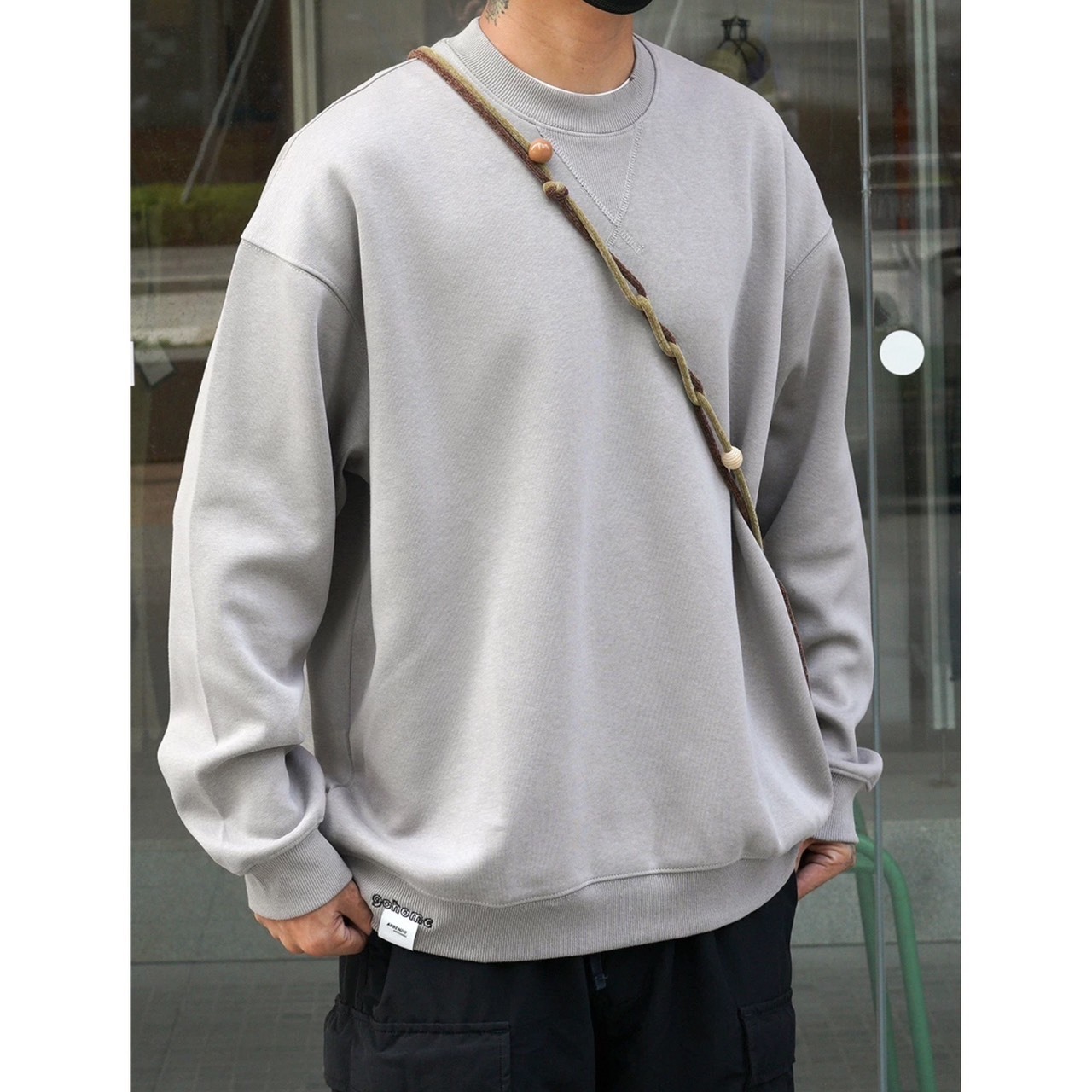 One point crew neck sweatshirt 0448 - 10