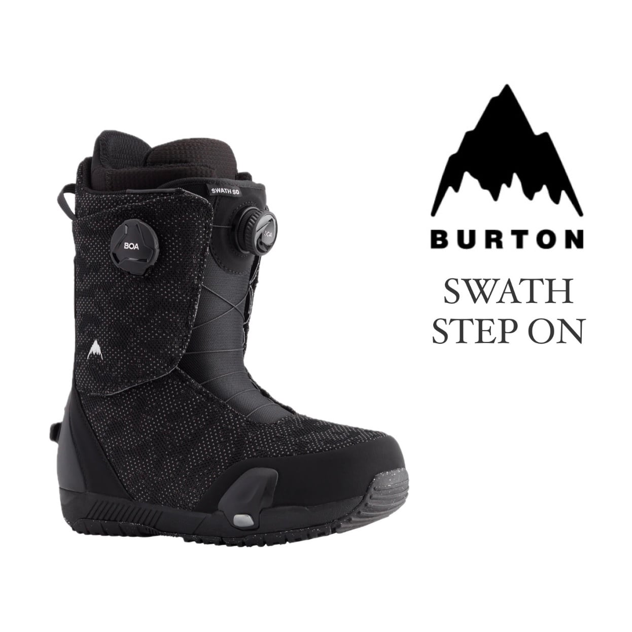 23-24年モデル . BURTON .『 SWATH STEP ON 』. Black . バートン 
