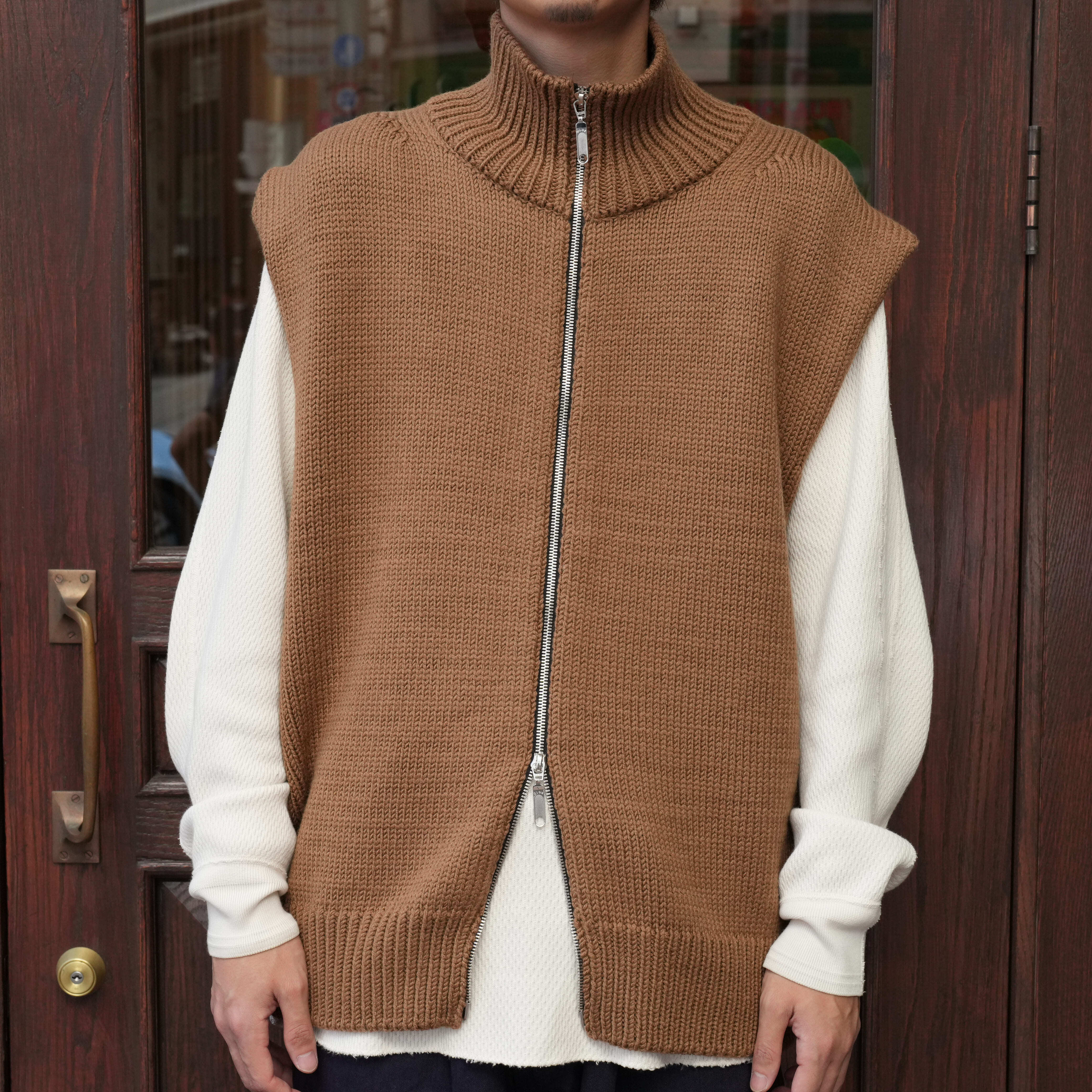 Olde H & Daughter(オールドエイチアンドドーター) 25AW "WOOL DRIVERS VEST" -COYOTE-