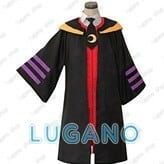 暗殺教室  殺せんせー（ころせんせー）風  マント/ワンピース/シャツ/ネクタイ　　コスプレ衣装  クリスマス　ハロウィン　イベント仮装 K3234 暗殺教室 殺せんせー（ころせんせー）風 マント/ワンピース