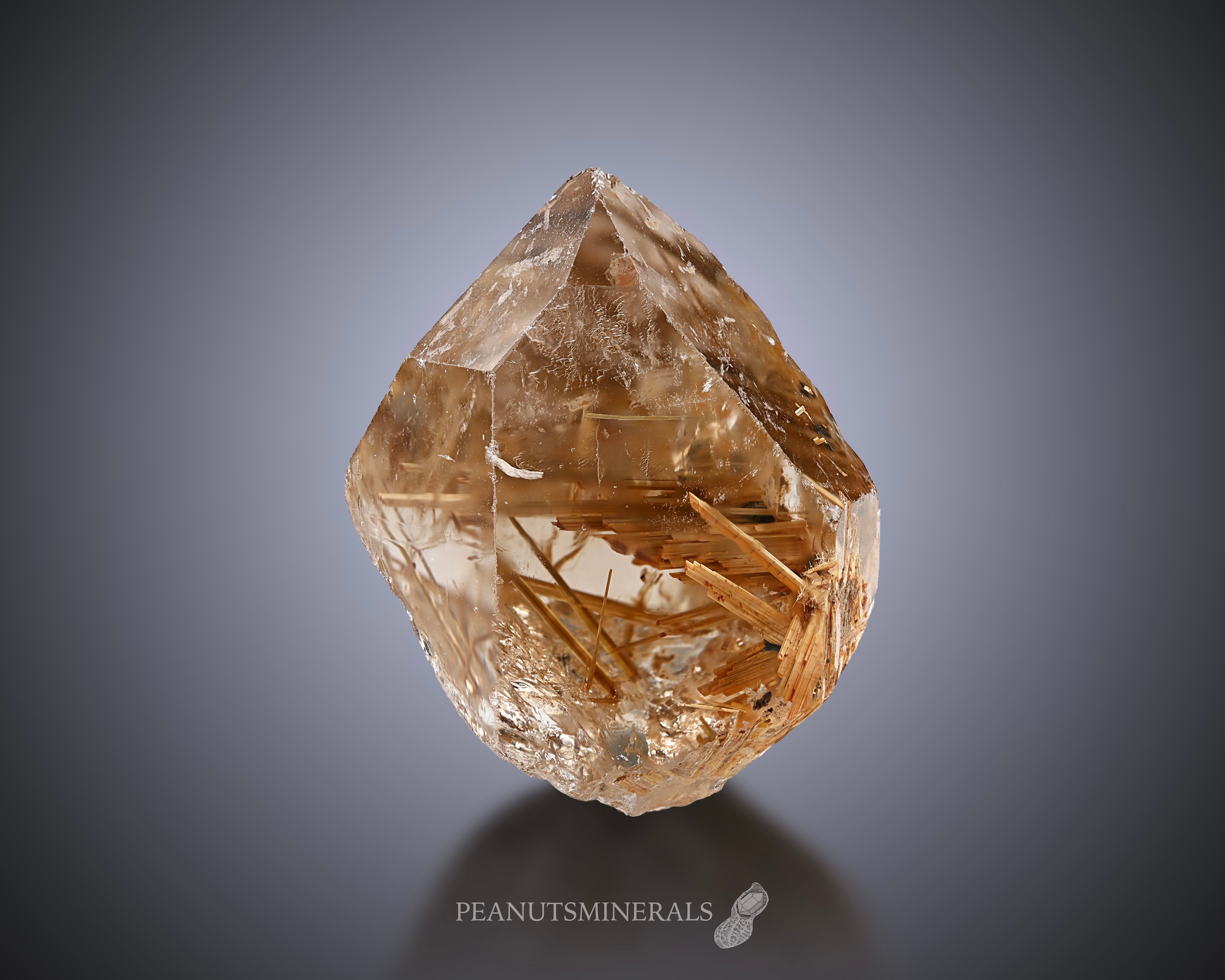 ルチル/クォーツ【Rutile in Quartz】ブラジル産 | PEANUTS MINERALS