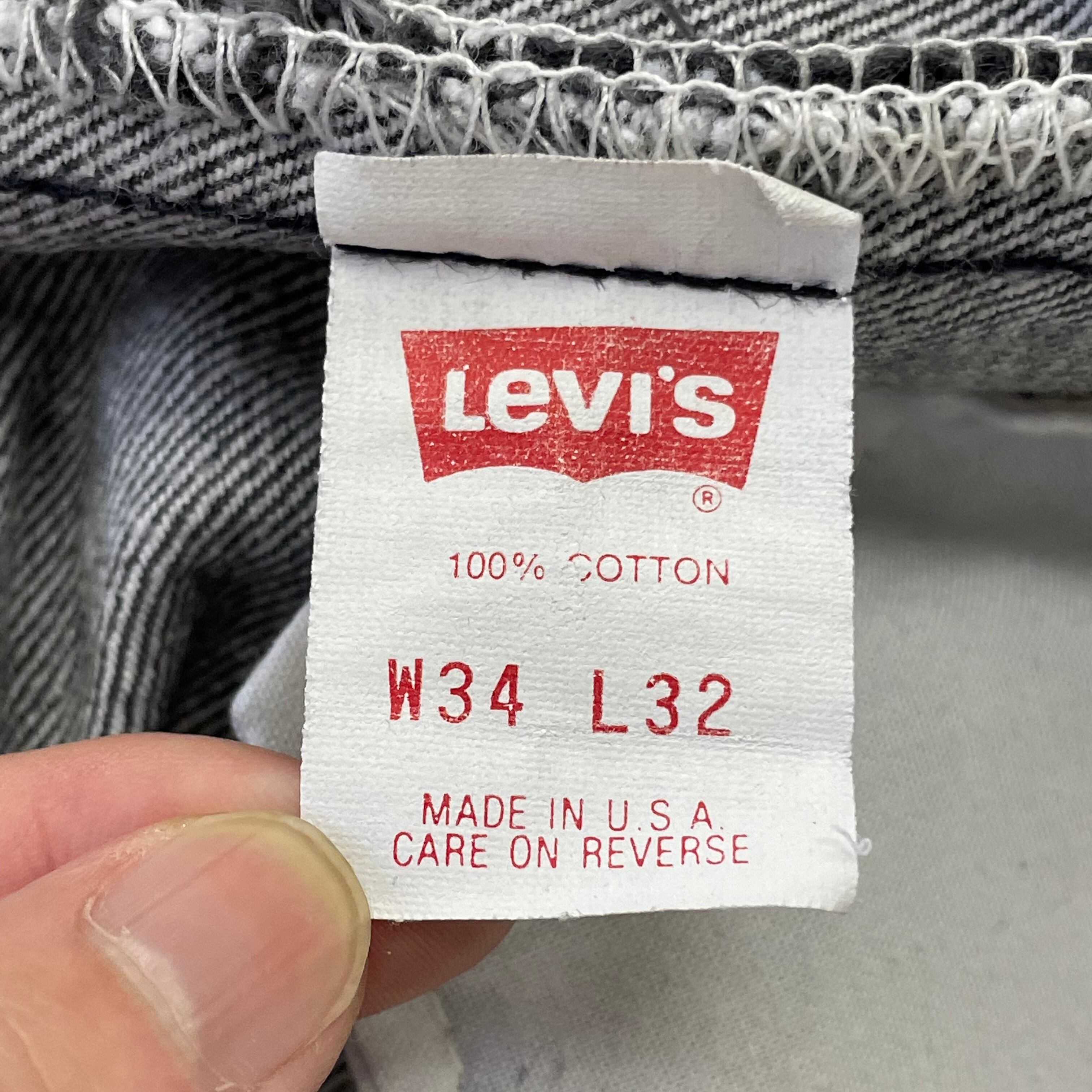 92'y Levi's 501 先染め BLACK made in USA size/W34L32 92'y Levi's 501 先染め BLACK made in USA size/W34L32