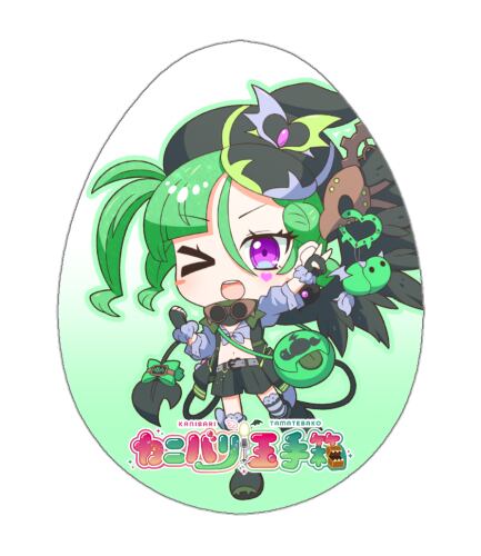 たまご型缶バッジ(トリト) | かにたまチャンネル公式ショップ