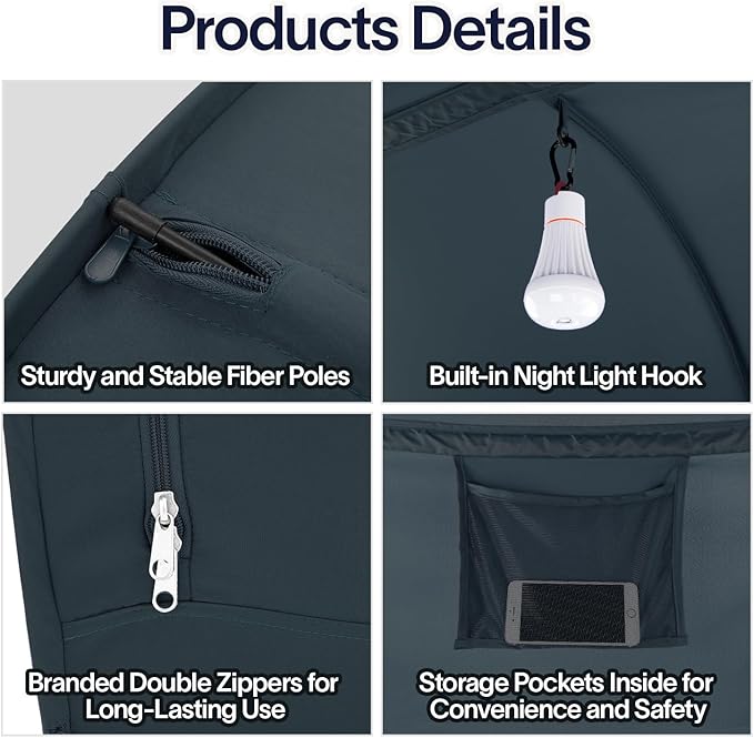 Leedor ベッドテント190x99cm ドリームテント ワンタッチベッド