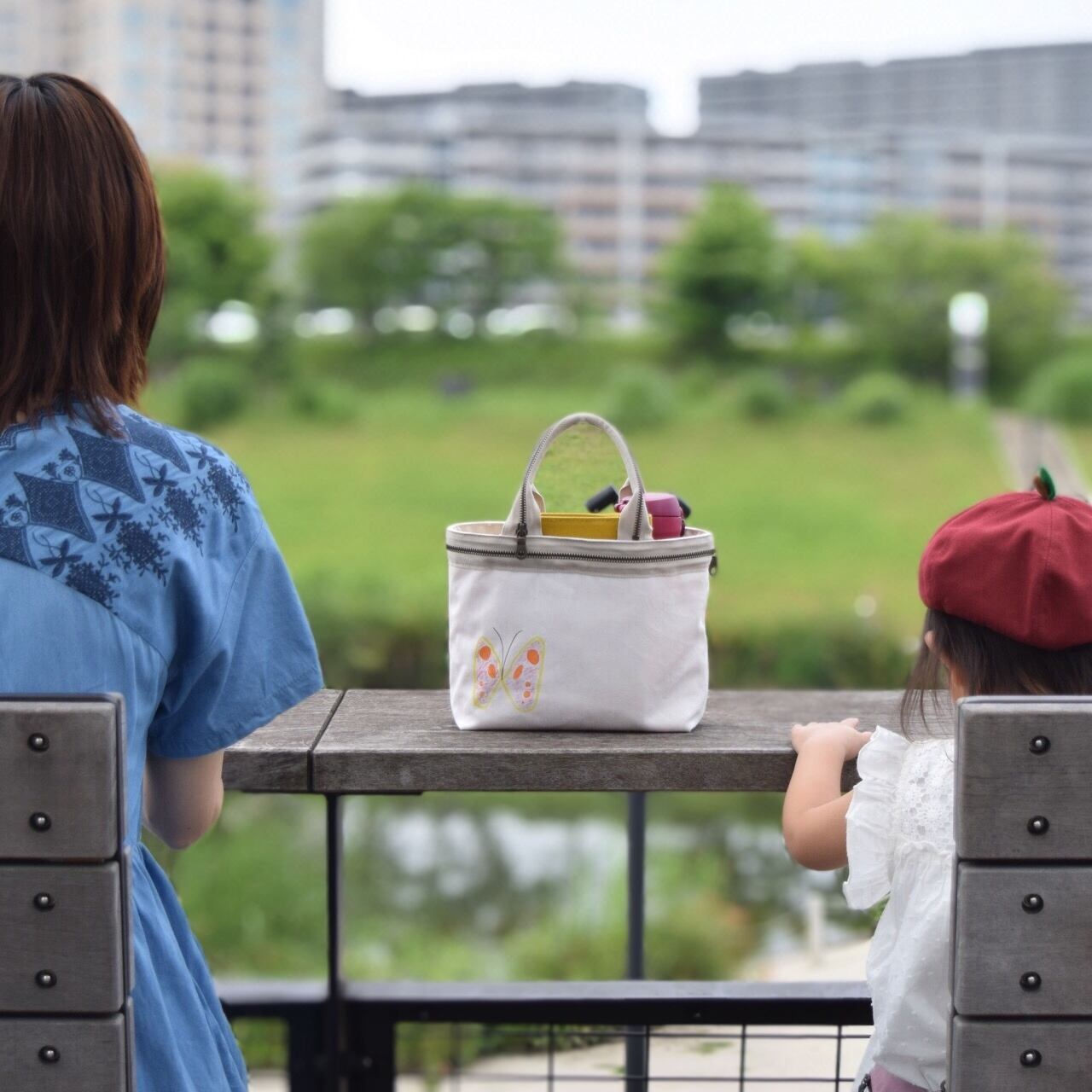 子どもの絵でオーダーメイド☆キャンバスミニトートバッグ