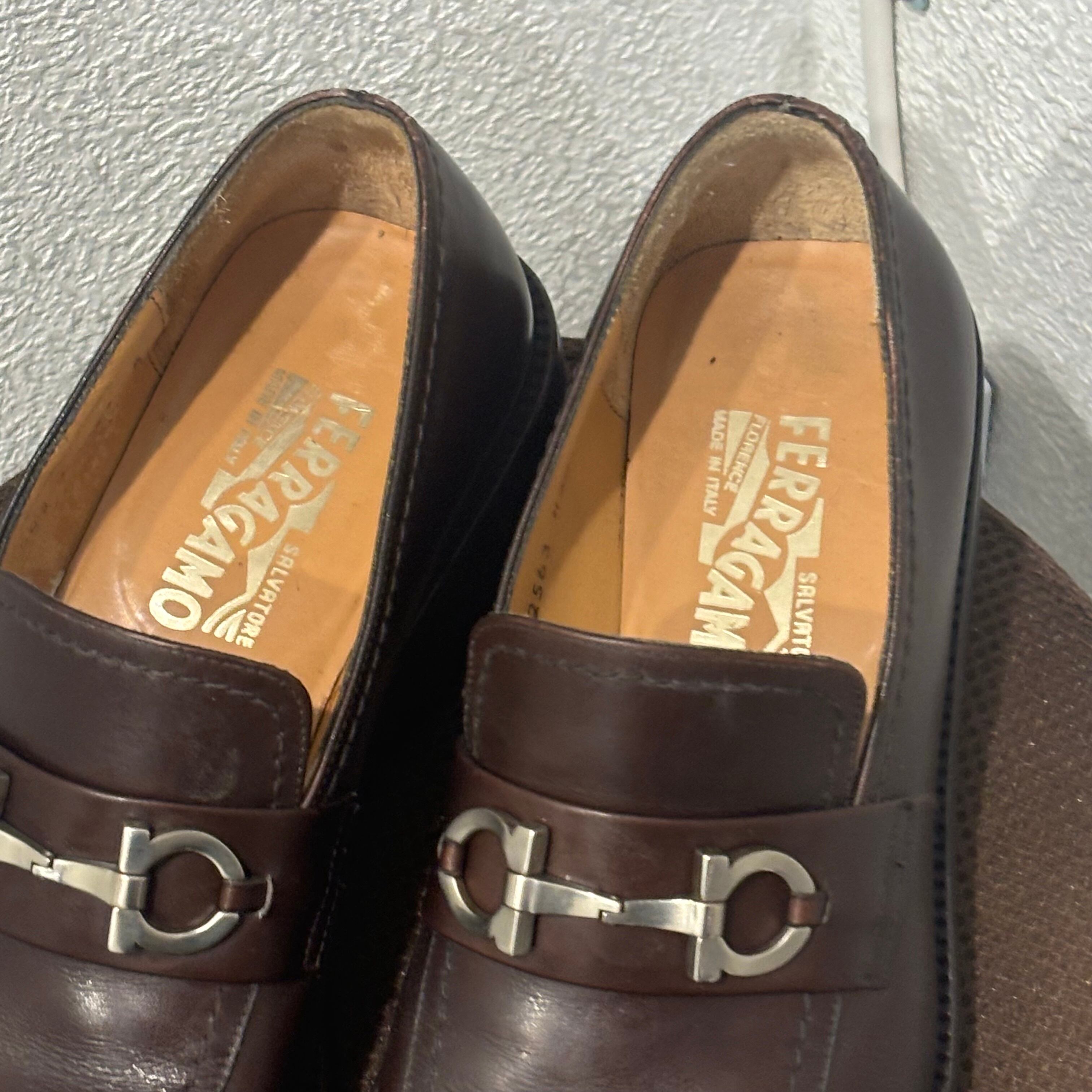 Ferragamo フェラガモ ガンチーニ ホースビット ローファー レザー 