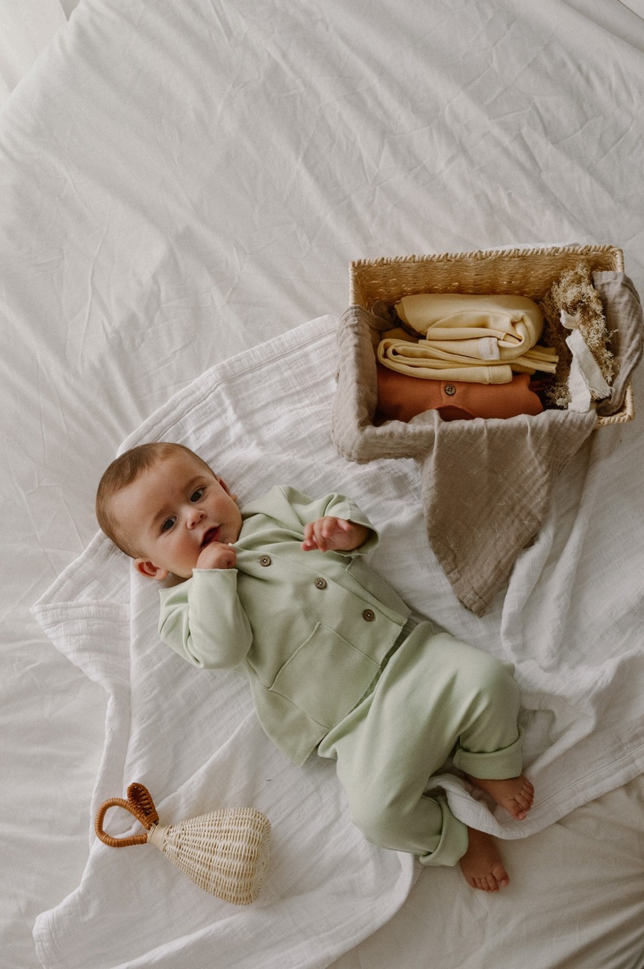 NorthBaby　Organic Twinset Aloe Shirt and Pants