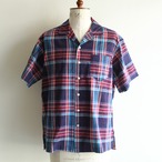 D.C WHITE【 mens 】madras check collar shirts