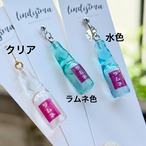 【片耳販売】シュワっと弾ける夏の思い出｜レトロなラムネ瓶のピアス イヤリング イヤーカフ ネックレス チャーム　