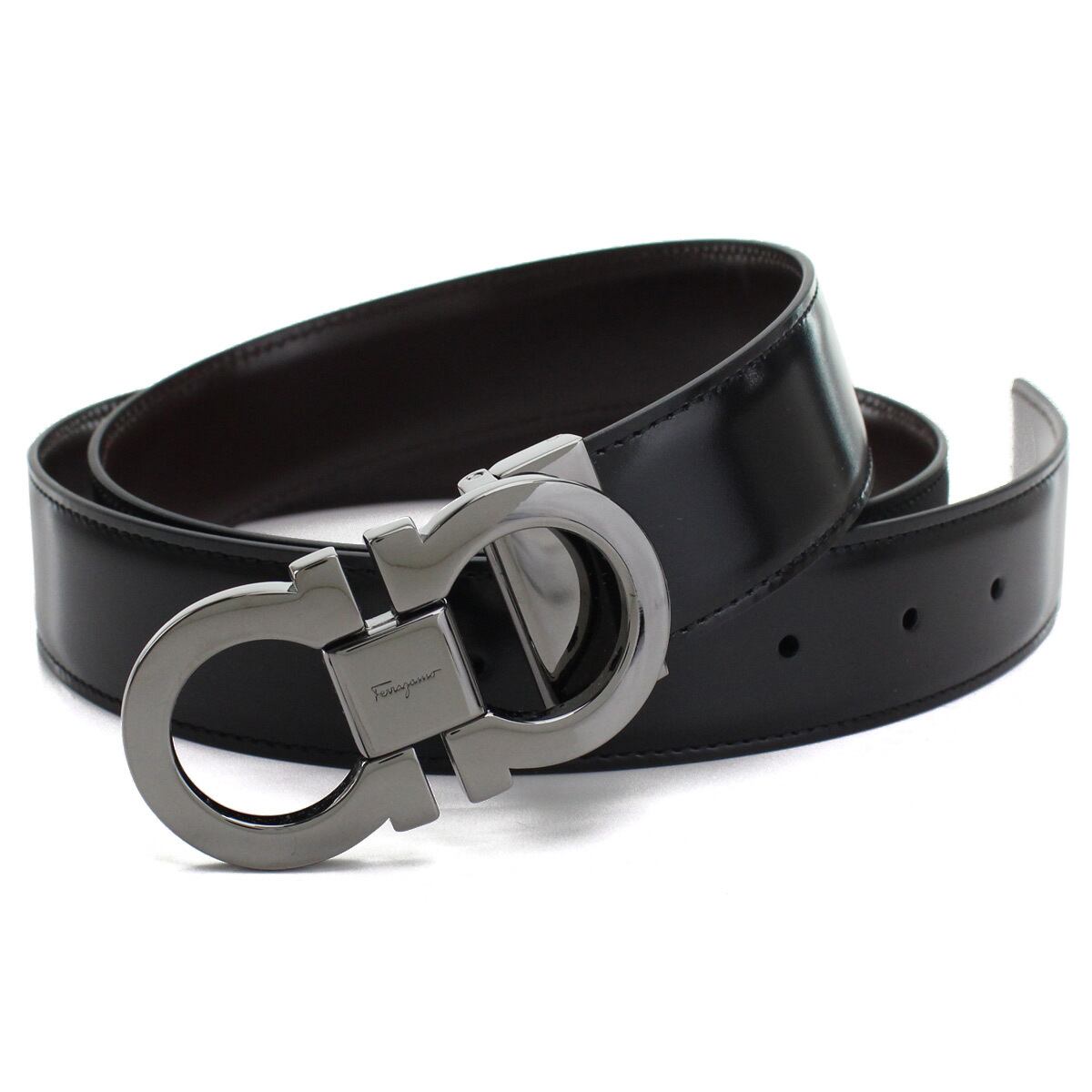 フェラガモ ベルト 80ガンチーニバックル スエードレザー FERRAGAMO フェラガモ ベルト レザーベルト メンズ ガンチーニ