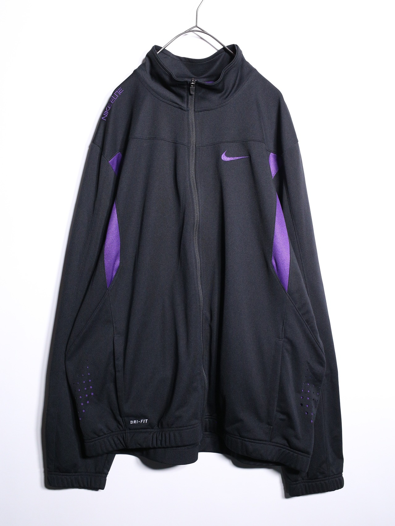 ”NIKE” XXL purple accent design track jacket - 7