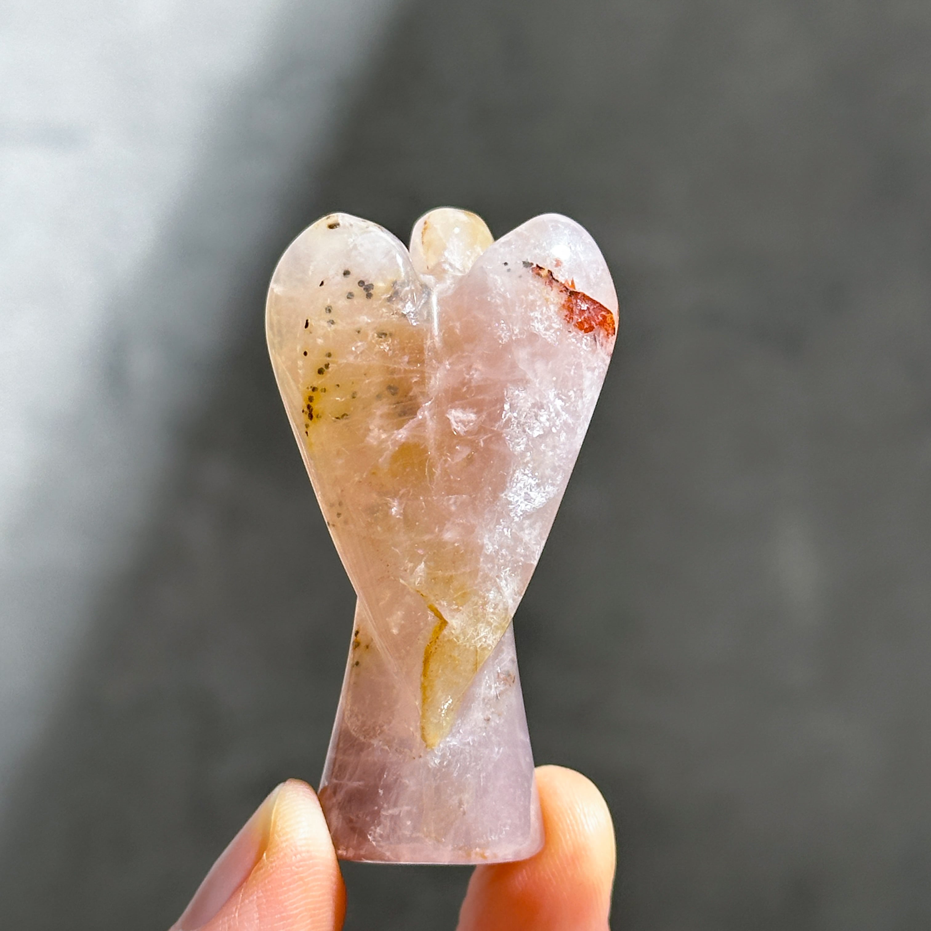 ゴールデンヒーラー×ローズクォーツ ミディアムエンジェル 02