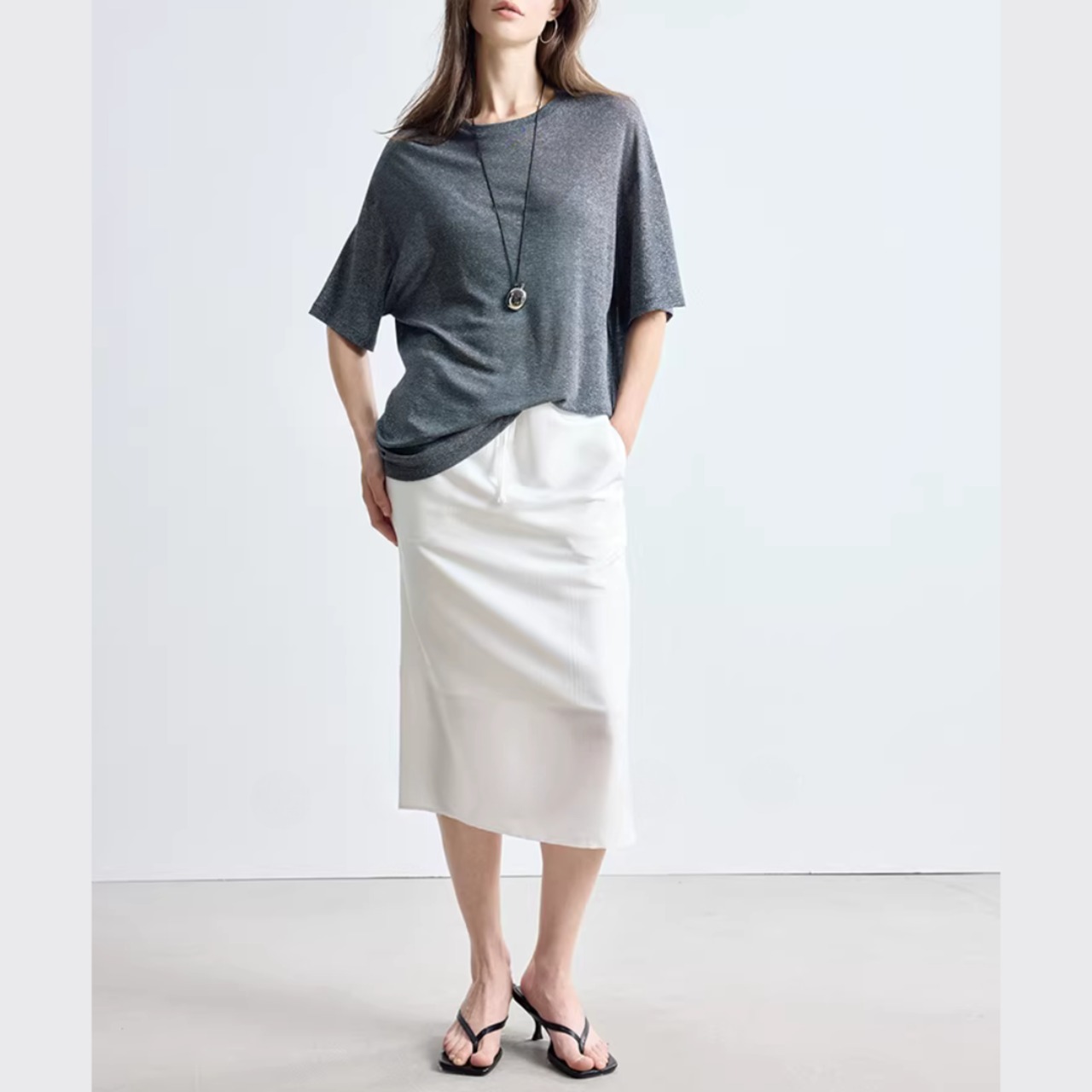 シアーな質感を楽しむ ルーズシルエット カットソー 00179・画像17