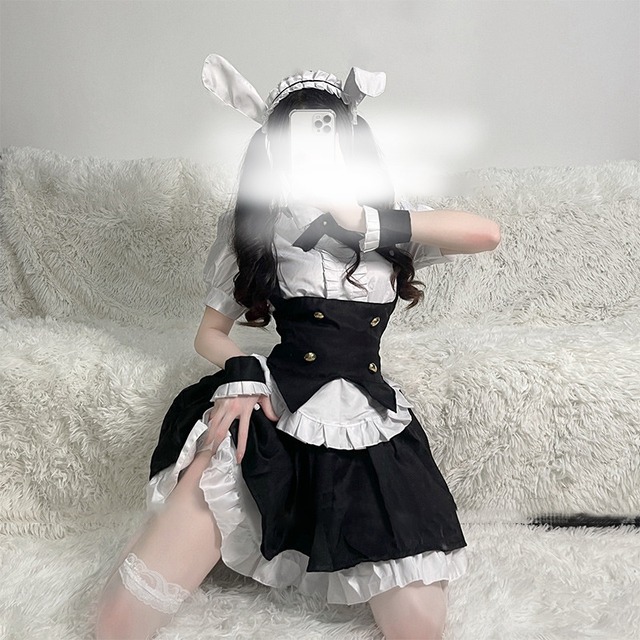 （6点セット）かわいい メイド服 cosplay lolita 少女 ワンピース45433745