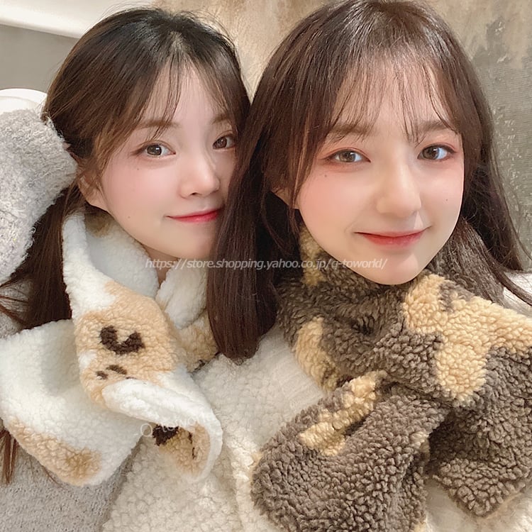 クマさん ぬいぐるみ付き マフラー ベビー キッズ 韓国子供服 ネック 