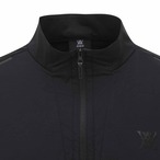 MEN SM BLACK FINISH HALF ZIP SHORT T-SHIRT