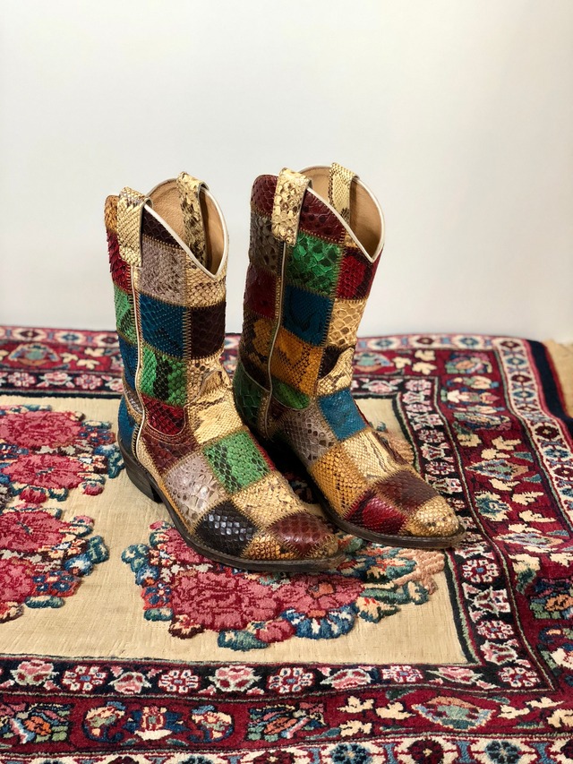 SENDRA Patchwork Python Boots