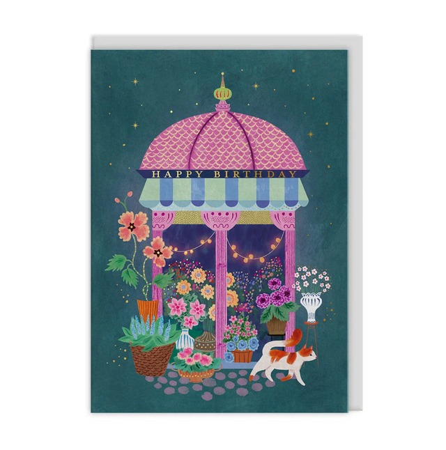 Flower Market Greeting Card
