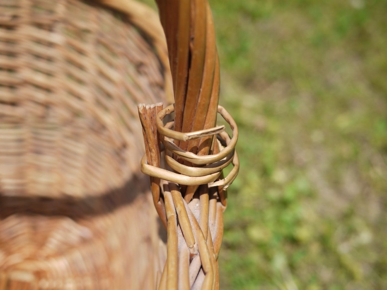 ドイツ　アンティーク　バスケット　籠 ワンハンドル お買い物かご ドイツバスケット | こりすのパン屋Base店