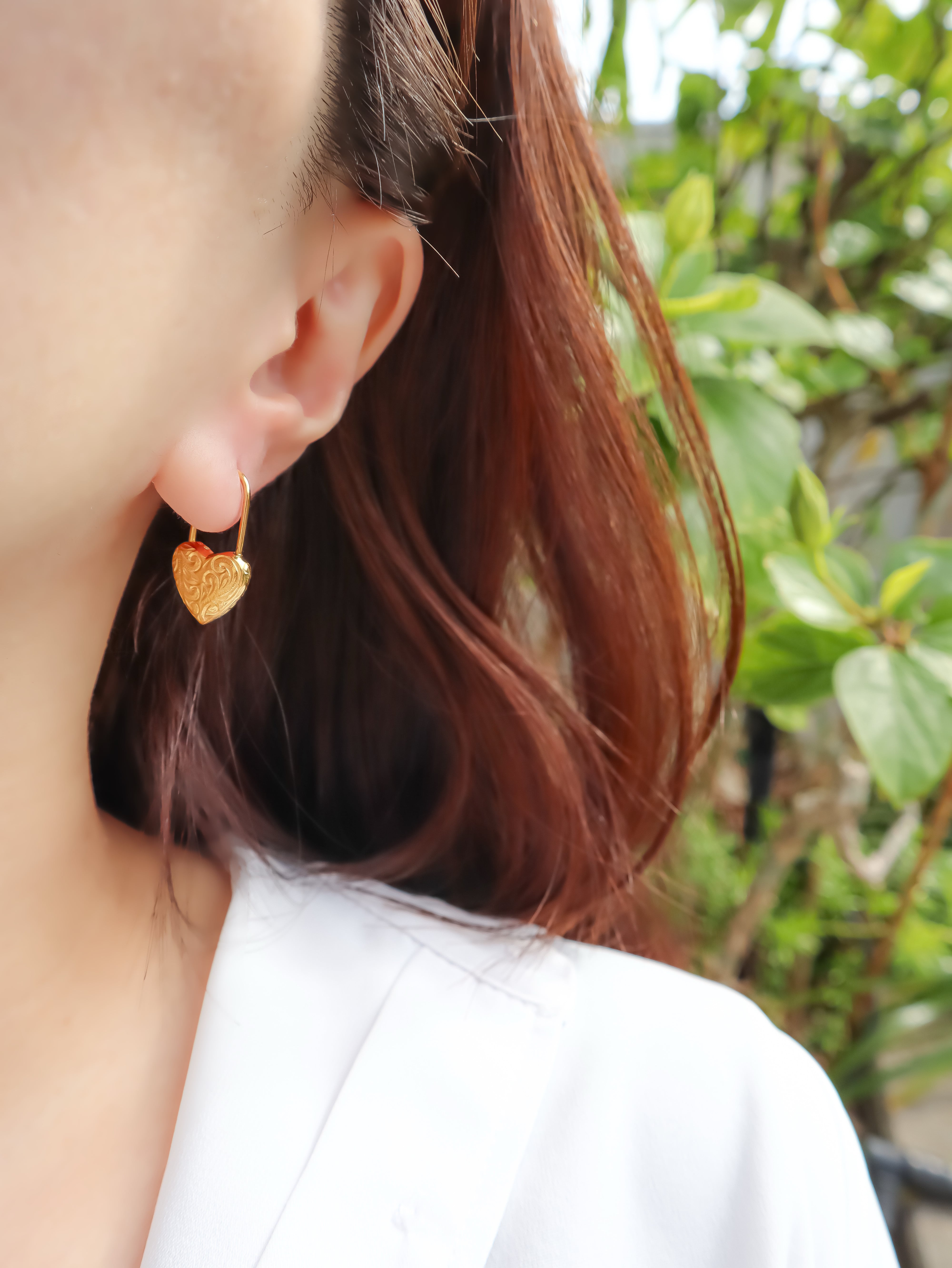 2way Heart padlock pierce | IRIEBEACH