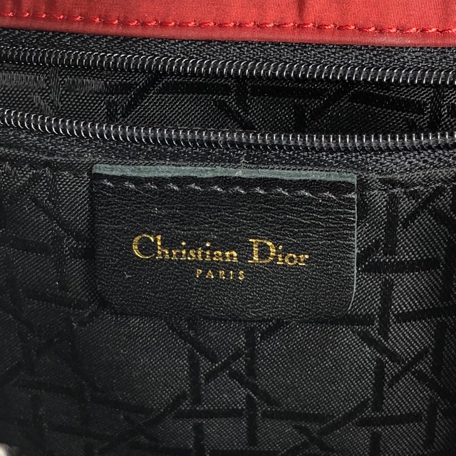 Christian Dior クリスチャン ディオール カナージュ バックパック レッド ロゴ ナイロン リュック vintage ヴィンテージ オールド biis73