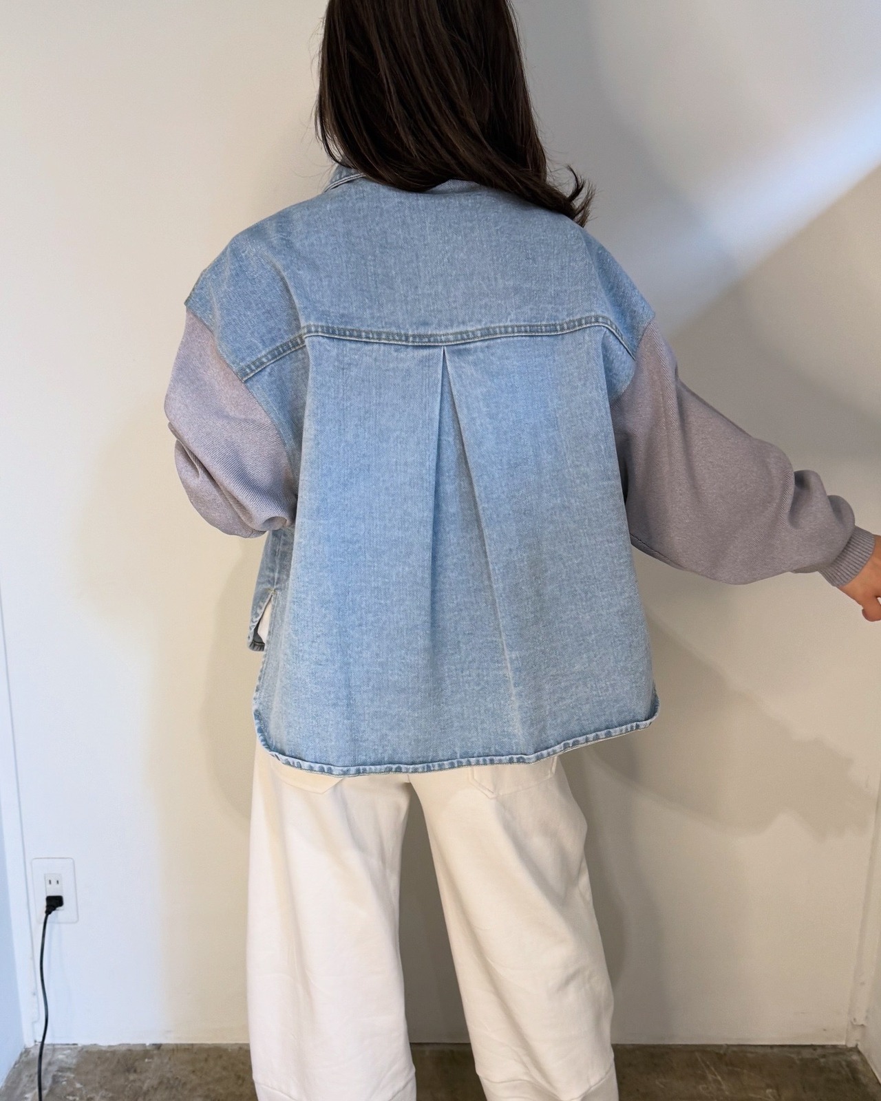 ルギバ lugiva tokyo  袖ニットデニムジャケット　　