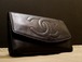 美品★CHANELシャネル キャビアスキンCCマーク レザー長財布★