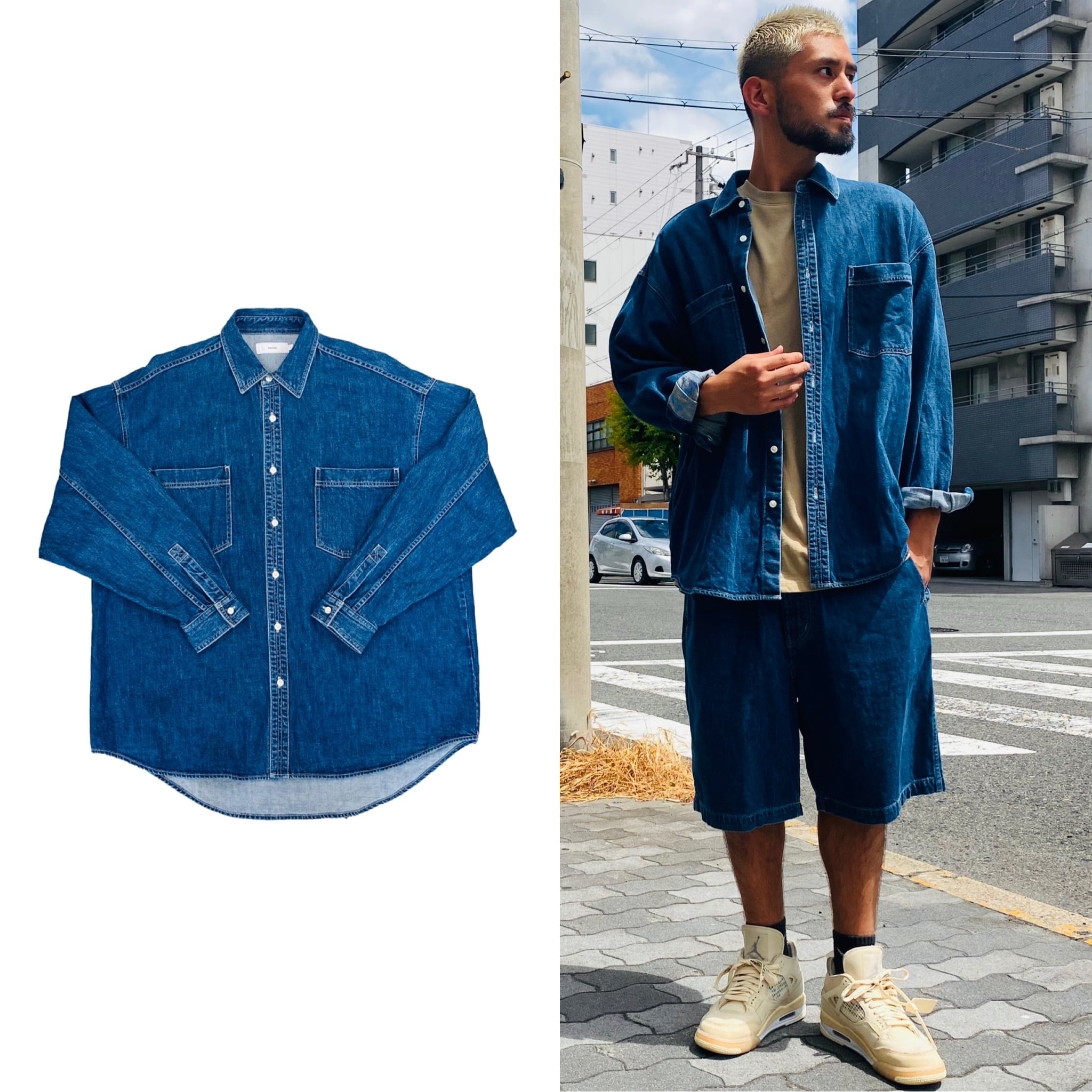 Graphpaper Denime Regular Collar Shirt